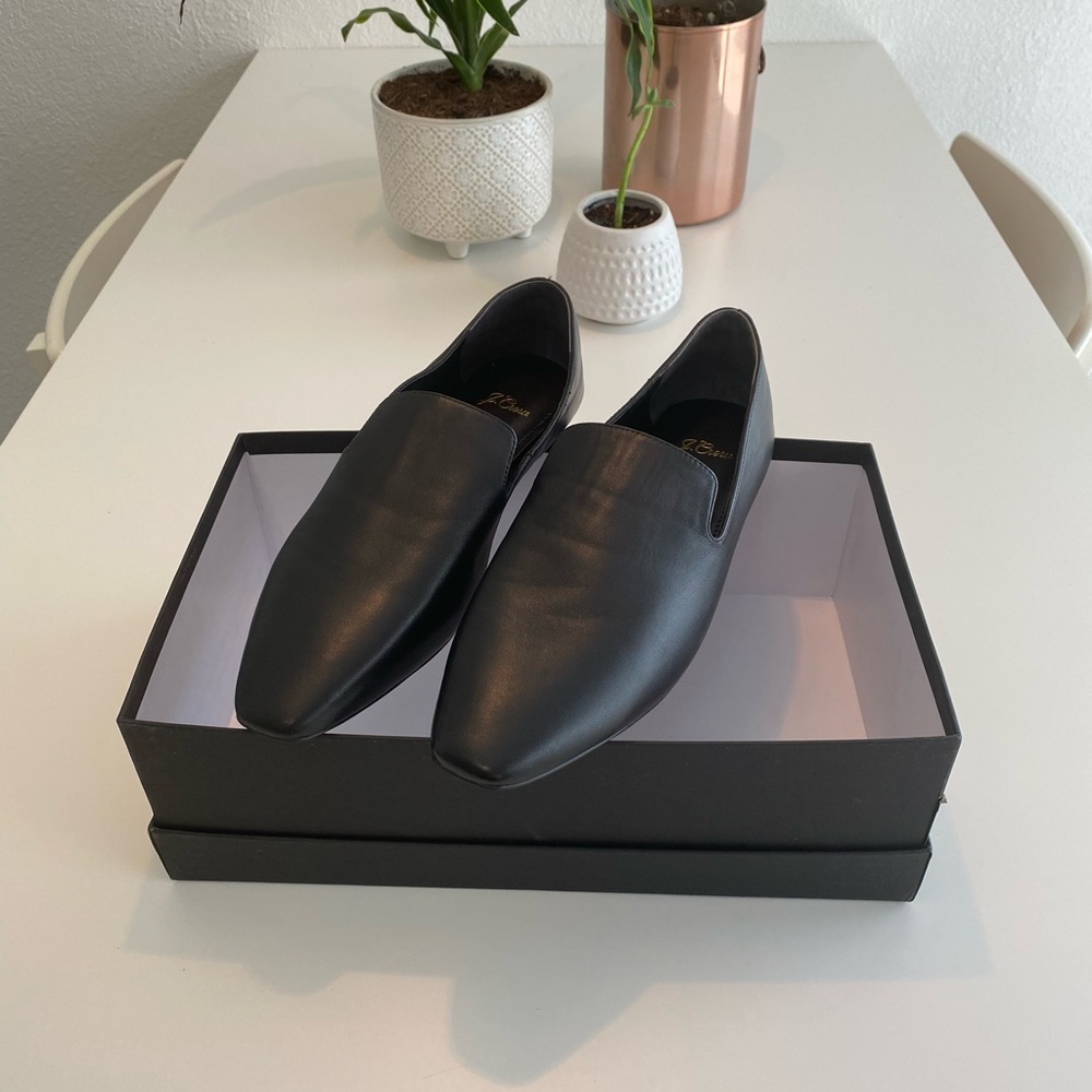 J. Crew Black Soft Leather Loafer